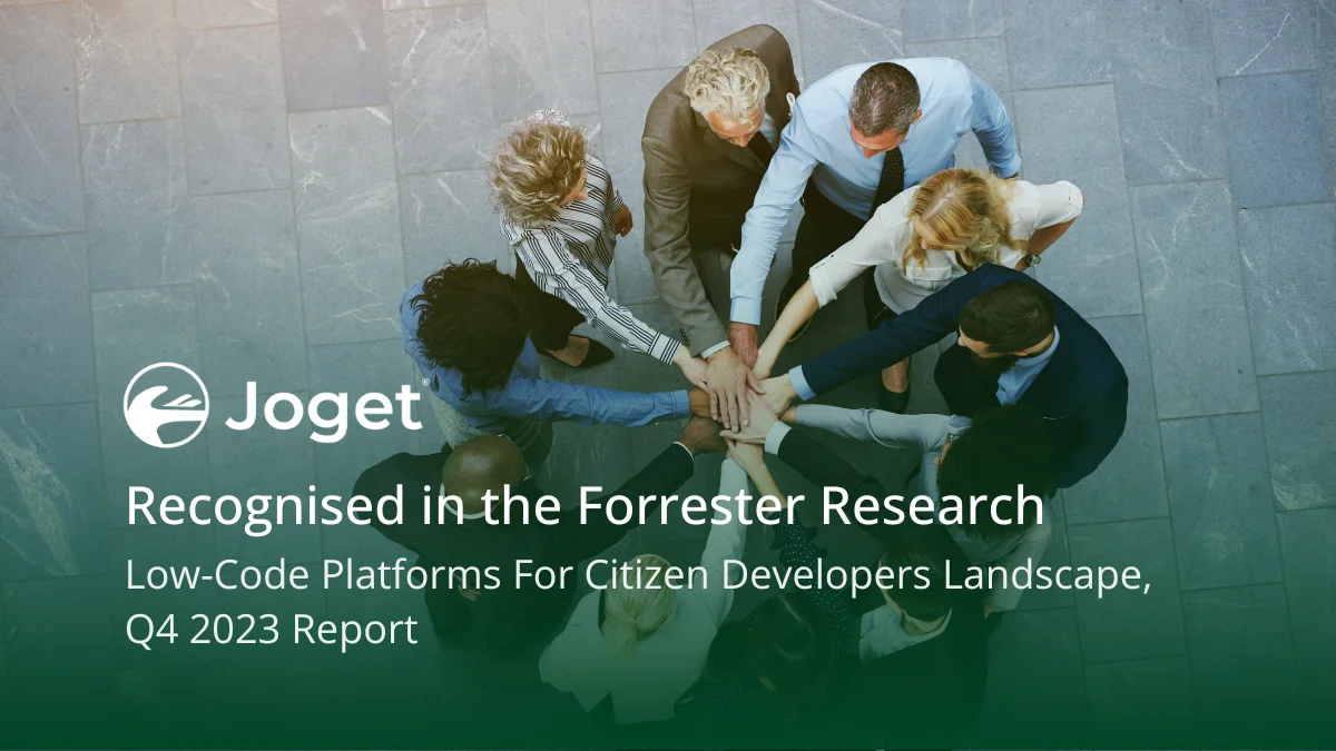 Joget Recognized in Low Code Platforms Landscape 2023 Report