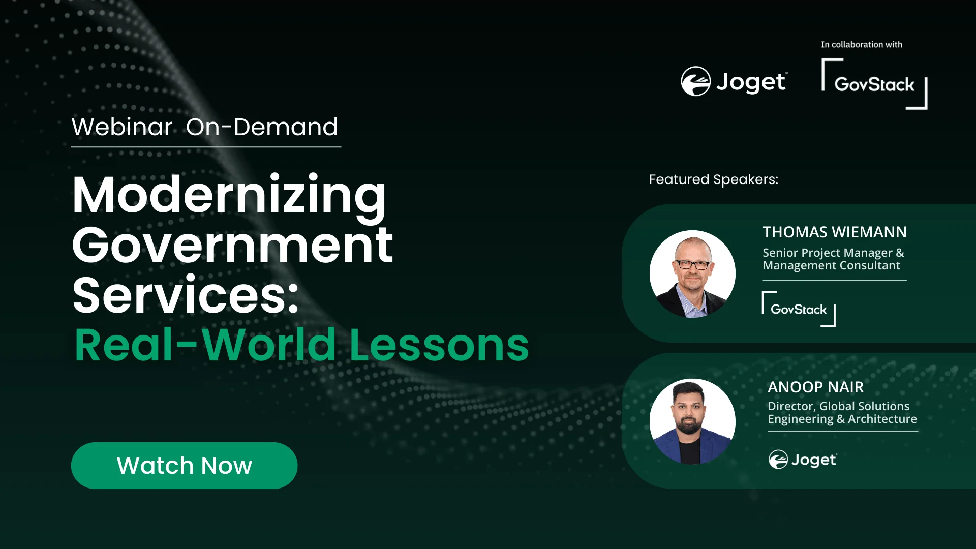 Joget Webinar: Modernizing Government Services: Real-World Lessons